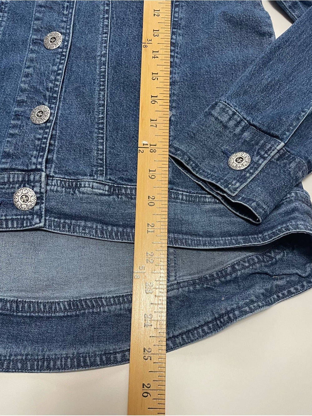New Direction Classic Blue Denim Jacket Lightweight Size XL - Picture 11 of 11